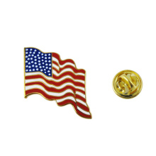 Fabrik-Versorgungsmaterial-billiges USA-Land-Metallabzeichen-amerikanische Flaggen-Anstecknadel